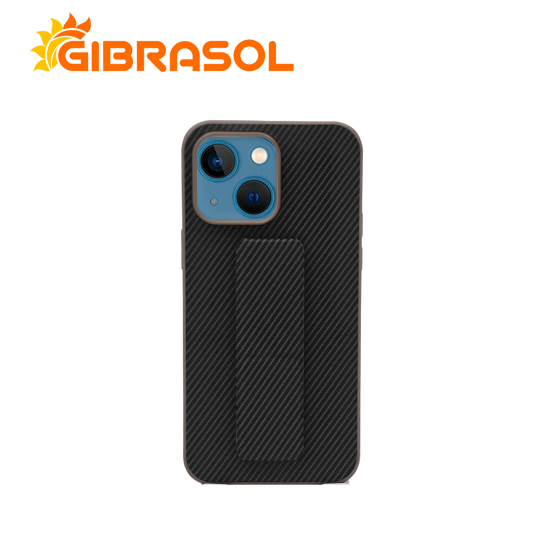 01 H8R011 Estuche TPU Tela con Sujetador - iPhone 13 - Imagen 1