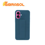Estuche TPU Tela con Sujetador - iPhone 16 Plus