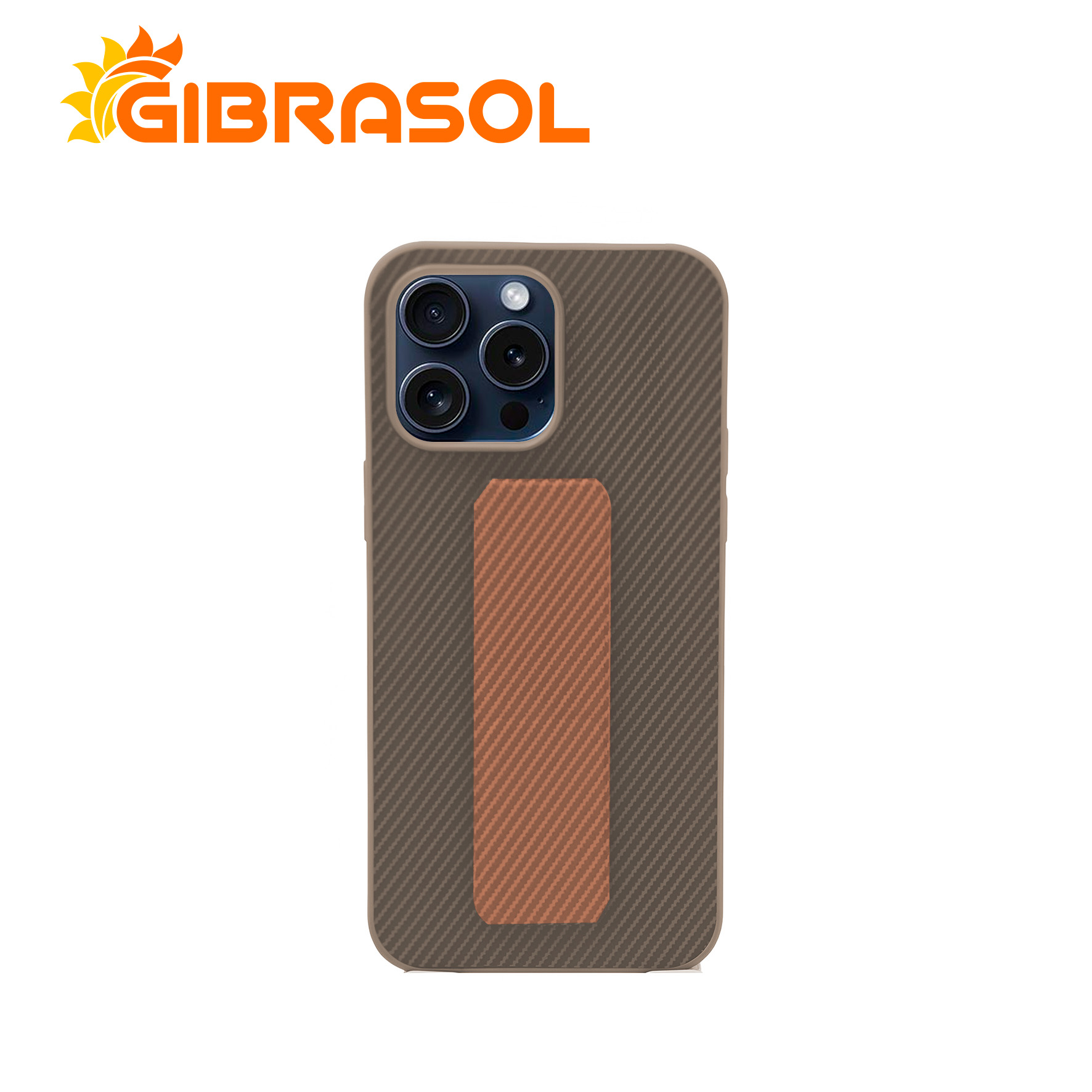 05 H8R018 Estuche TPU Tela con Sujetador - iPhone 15 Pro - Imagen 1