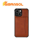 Estuche Porta Tarjetas de Cuero - iPhone 15