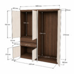 Armario con 6 puertas y 2 gavetas - Imagen 2
