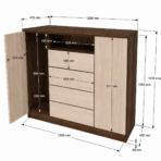 Gavetero con cajón y puertas - Imagen 2