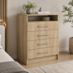 Gavetero con cajón y puertas