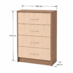 Gavetero con cajón y puertas - Imagen 2