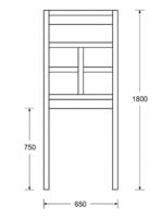 Organizador de melamina para inodoro - Imagen 2