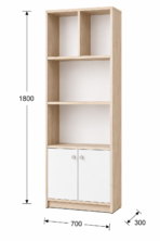 Organizador + puertas - Melamina - Imagen 2