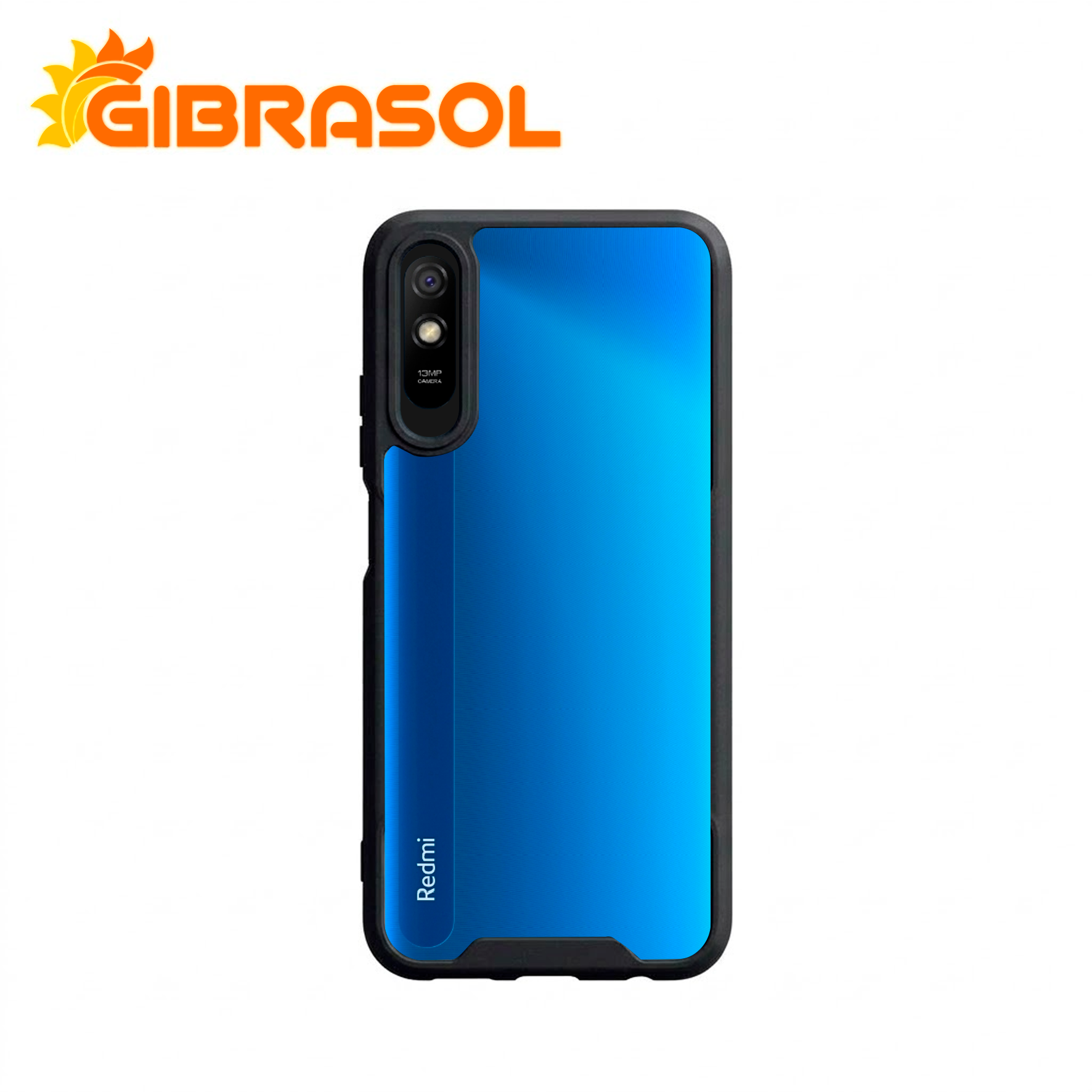 FLU068 REDMI 9A (5) Estuche Con Orilla De Color - Redmi 9A - Imagen 1
