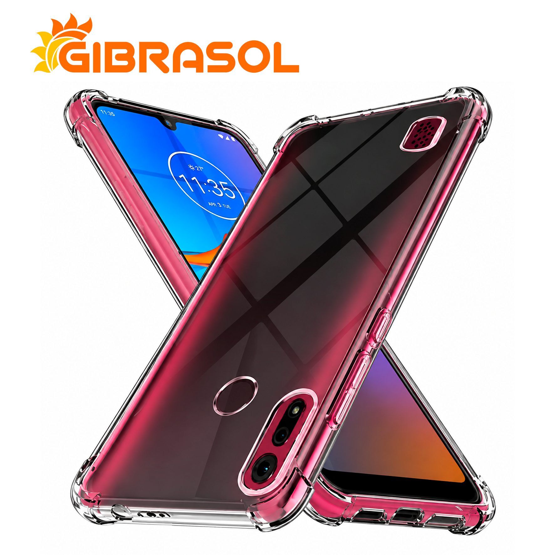 TR4074 MOTOROLA E6S 2020 E6I 2 Estuche Transparente – Motorola G8 Play - One Macro - Imagen 1